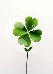 Σετ των 2 Intra Συλλεκτικό Ξύλινο Παζλ Plywood 4mm - Συμβολισμός και νόημα τετράφυλλου τριφυλλιού Σε Ξύλινο Κουτί - Διαστάσεις: 10x10 cm – 25 κομμάτια