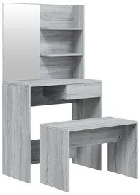 vidaXL Μπουντουάρ Σετ Γκρι Sonoma 74,5 x 40 x 141 εκ.