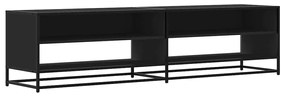 ντουλάπι τηλεόρασης vidaXL Μαύρο 180,5x40x46 cm Ξύλινη κατασκευή