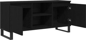 vidaXL Ντουλάπι TV 104 x 35 x 50 εκ. Μαύρη Οξυά Επεξεργασμένο Ξύλο