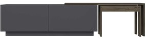 Έπιπλο Τηλεόρασης Oslo 362ANT1157 180x43x30cm Anthracite-Walnut