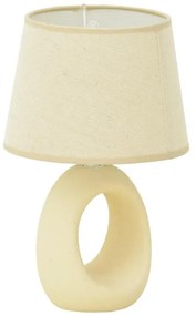 Επιτραπέζιο φωτιστικό Collie Inart Ε14 κεραμικό σε μπεζ απόχρωση Φ18x29εκ 18x18x29 εκ.