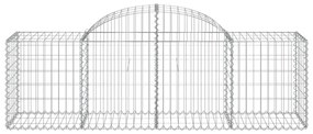 vidaXL Συρματοκιβώτια Τοξωτά 8 τεμ. 200x50x60/80 εκ. Γαλβαν. Ατσάλι