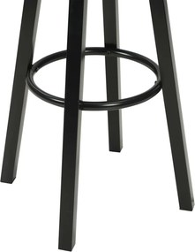vidaXL Καρέκλες Μπαρ 2 τεμ. Μαύρες από Συνθετικό Δέρμα