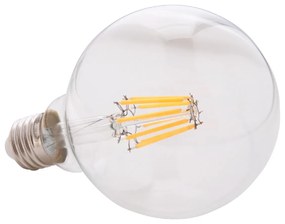 ΛΑΜΠΤΗΡΑΣ GLOBO LED FILAMENT 8W E27 3000K ΔΙΑΦΑΝΟΣ DIMMABLE HM4050.01