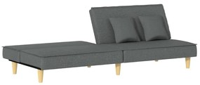 Καναπές Κρεβάτι Σκούρο Γκρι Υφασμάτινος - Γκρι