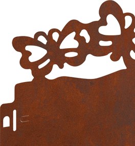 vidaXL Περιγράμματα γκαζόν 30 pcs Σκ rusty 103 x 0,05 x 22 εκ