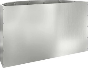 vidaXL Γλάστρα Ασημί 90 x 45 x 50 εκ. Επικαλυμμένος Χάλυβας