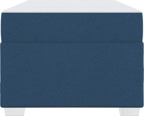 vidaXL Σκελετός Κρεβατιού με στρώμα Μπλε 80 x 200 cm ύφασμα
