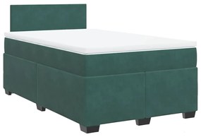 ΚΡΕΒΑΤΙ BOXSPRING ΜΕ ΣΤΡΩΜΑ ΣΚΟΥΡΟ ΠΡΑΣΙΝΟ 120X190ΕΚ. ΒΕΛΟΥΔΙΝΟ 3286255