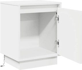 vidaXL Κομοδίνο Λευκό 39 x 34,5 x 50 εκ. Επεξεργασμένο ξύλο