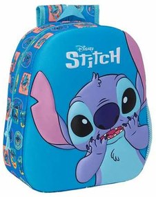Σχολική Τσάντα Stitch Μπλε 27 x 33 x 10 cm 3D