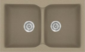 Sanitec Classic 322 (81×50) - Γρανιτένιος νεροχύτης - Granite Taupe