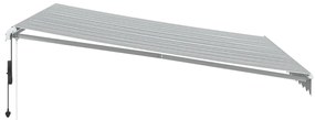 vidaXL Τέντα Πτυσσόμενη Αυτόματη με LED Ανθρακί / Λευκή 400x300 εκ.