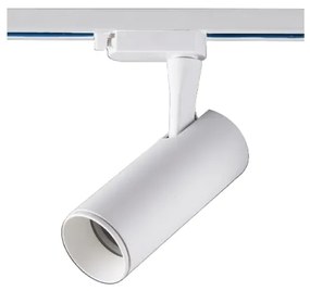 Σποτ Ράγας 1xGU10 Μονοφασικό Ρυθμιζόμενο 16cm ACA-24TLA2W-Λευκό 24TLA2W