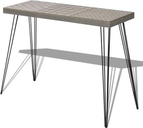 vidaXL Κονσόλα Τραπέζι Γκρι 90 x 30 x 71,5 εκ.
