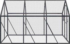 vidaXL Κλουβί Ανθρακί 1,79 x 3 x 1,85 μ. από Αλουμίνιο