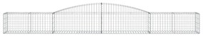 vidaXL Συρματοκιβώτια Τοξωτά 7 τεμ. 400x50x40/60 εκ. Γαλβαν. Ατσάλι