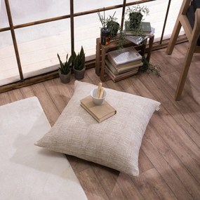 Μαξιλαροθήκη Διακοσμητική Δαπέδου Hampton 01 Ecru Teoran 65Χ65 Cotton-Acrylic