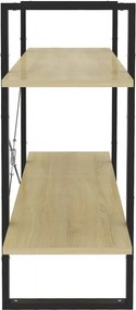 vidaXL Βιβλιοθήκη με 2 Ράφια Sonoma Δρυς 100 x 30 x 70 εκ. Επεξ. Ξύλο