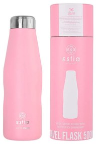 Μπουκάλι Θερμός Travel Flask Save The Aegean Blossom Rose 500ml - Estia