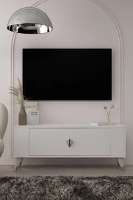 Stewehome Μοντέρνο έπιπλο τηλεόρασης με ντουλάπι 120x26x48 cm