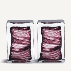 Σετ από 2 γυάλινα στηρίγματα βιβλίων, Diafani