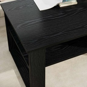 vidaXL Τραπεζάκι σαλονιού Μαύρη Οξυά 96 x 54 x 44 εκ