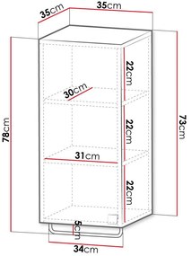 Κρεμαστή στήλη μπάνιου Gariano-Leuko