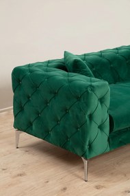 Καναπές Chesterfield 3θέσιος Como 237x90x70εκ - Green