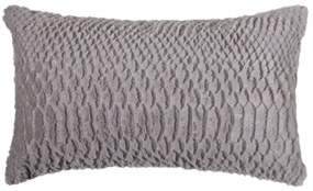 Γούνινη Διακοσμητική Μαξιλαροθήκη (30x50) Silk Fashion NX201 L.Grey