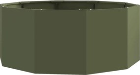 vidaXL Γλάστρα Ελιά Πράσινη 90 x 90 x 35 εκ Ατσάλι