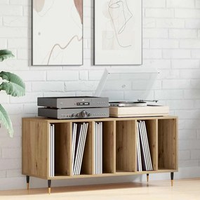 vidaXL Ντουλάπι δίσκων βινυλίου artisan δρυς 100 x 38 x 48 εκ.
