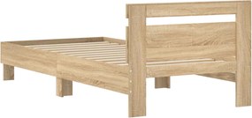 vidaXL Σκελετός Κρεβατιού Sonoma Δρυς 80 x 200 cm Επεξεργασμένο Ξύλο