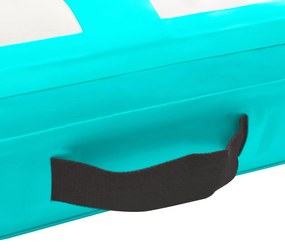 vidaXL Στρώμα Ενόργανης Φουσκωτό Πράσινο 800x100x20 εκ. PVC με Τρόμπα