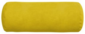 vidaXL Μαξιλάρια Στήριγμα 2 pcs Κίτρινο Ø 15 x 40 εκ