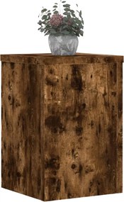 vidaXL Βάσεις Φυτών 2Τεμ. Καπνιστή Δρυς 25x25x35εκ. Επεξεργασμένο Ξύλο