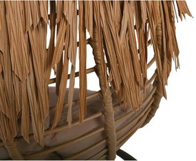 TROPIC Κρεμαστή SALSA Πολυθ.Steel Brown/Wicker Φυσικό/Μαξ.Μπεζ Φ105x197cm