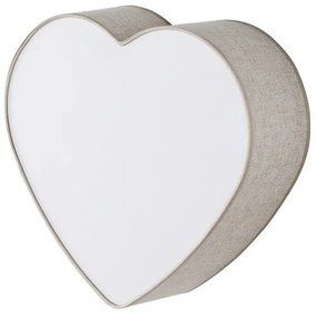 Απλίκα Φωτιστικό Τοίχου 2xE27 15W IP20 Heart TK Lighting-757-Μπεζ 757