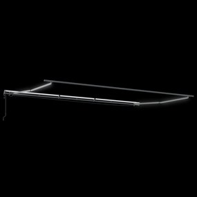 vidaXL Αυτόματη Ανασυρόμενη Τέντα με LED Μπεζ 600x350 cm