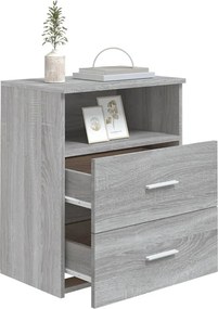 vidaXL Κομοδίνο Γκρι Sonoma 50 x 32 x 60 εκ.