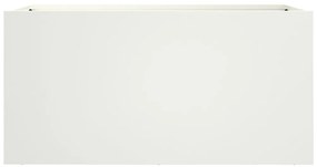 Ζαρντινιέρα Λευκή 62x30x29 εκ. από Χάλυβα Ψυχρής Έλασης - Λευκό