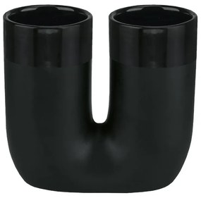 Θήκη Για Οδοντόβουρτσα Deep 8681 12x5,6x11cm 926 Black Kleine Wolke Κεραμικό