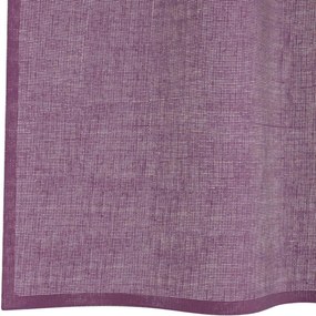 vidaXL Κουρτίνες Voile με Θηλιές 2 τεμ. Μωβ 140x225 εκ.