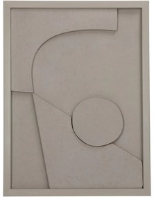 Διακοσμητικό Τοίχου ArteLibre Μπεζ Χαρτί 30x3x40cm