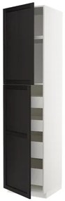 METOD/MAXIMERA ψηλό ντουλάπι με 2 πόρτες/4 συρτάρια, 60x60x240 cm 694.693.73