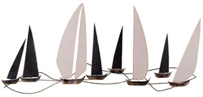 Διακοσμητικό Τοίχου Ocean 279ENZ2519 117x5x52 cm Multi Wallity Metal