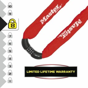 Κλείδωμα πλήκτρων Master Lock Κόκκινο