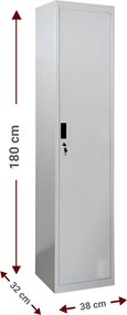 Μεταλλικός φοριαμός Damian 1D Slim