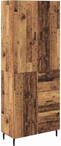 vidaXL Highboard 2 pcs Παλιό Ξύλο 69,5 x 34 x 180 εκ.